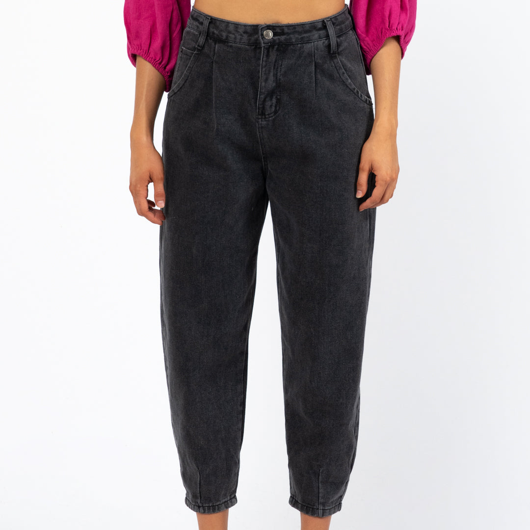 Black Paperbag Jeans
