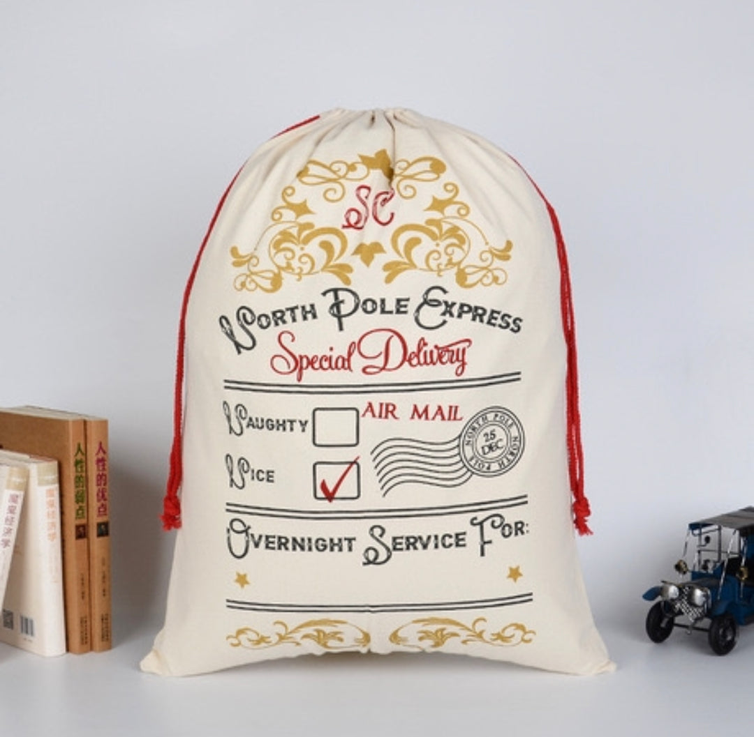 North Pole Express Santa Sack personalised