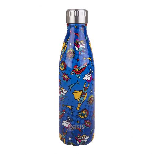 Superheroes Oasis Steel Double Wall Drink Bottle 500ML