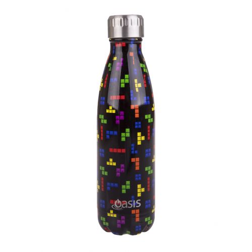 Tetrimino Oasis Steel Double Wall Drink Bottle 500ML