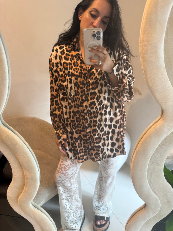 Leopard Dreams Silk Shirt