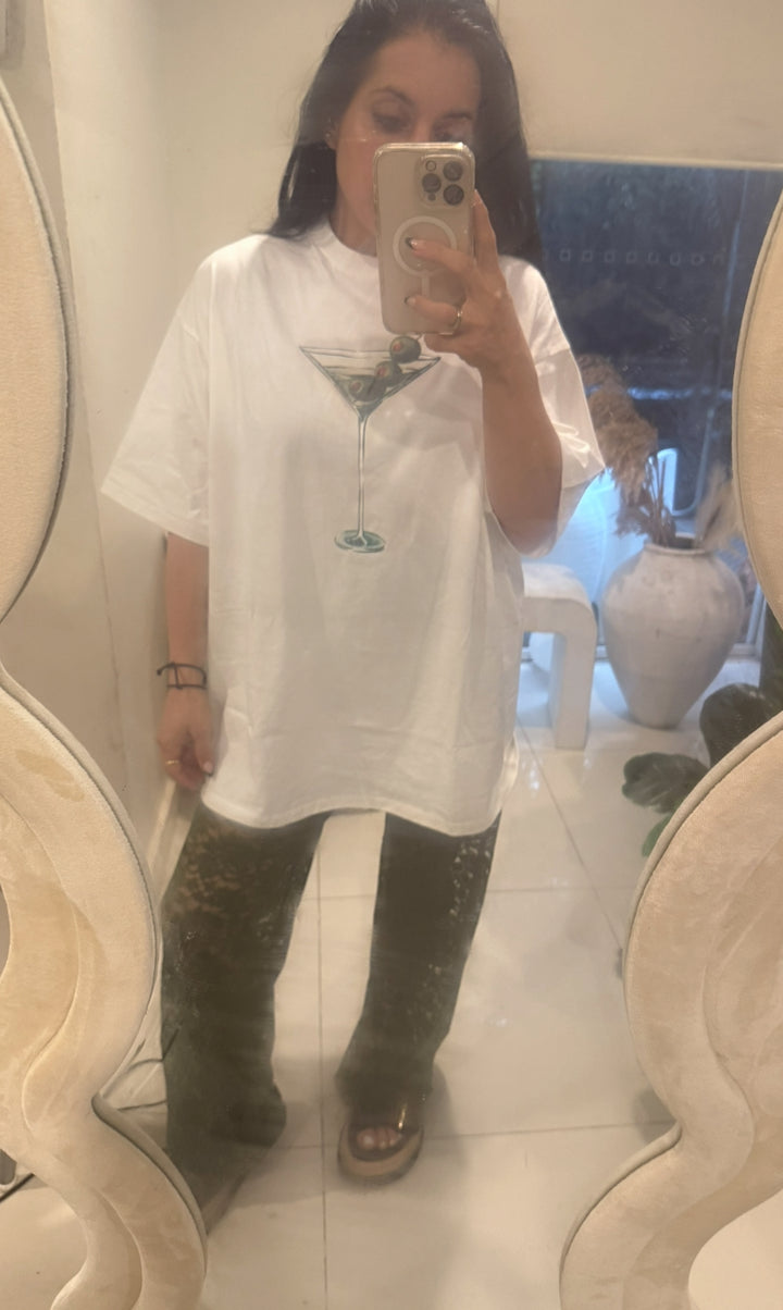 Olive Boxy Tee