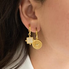 Eyesha Earrings Indigo and Wolfe