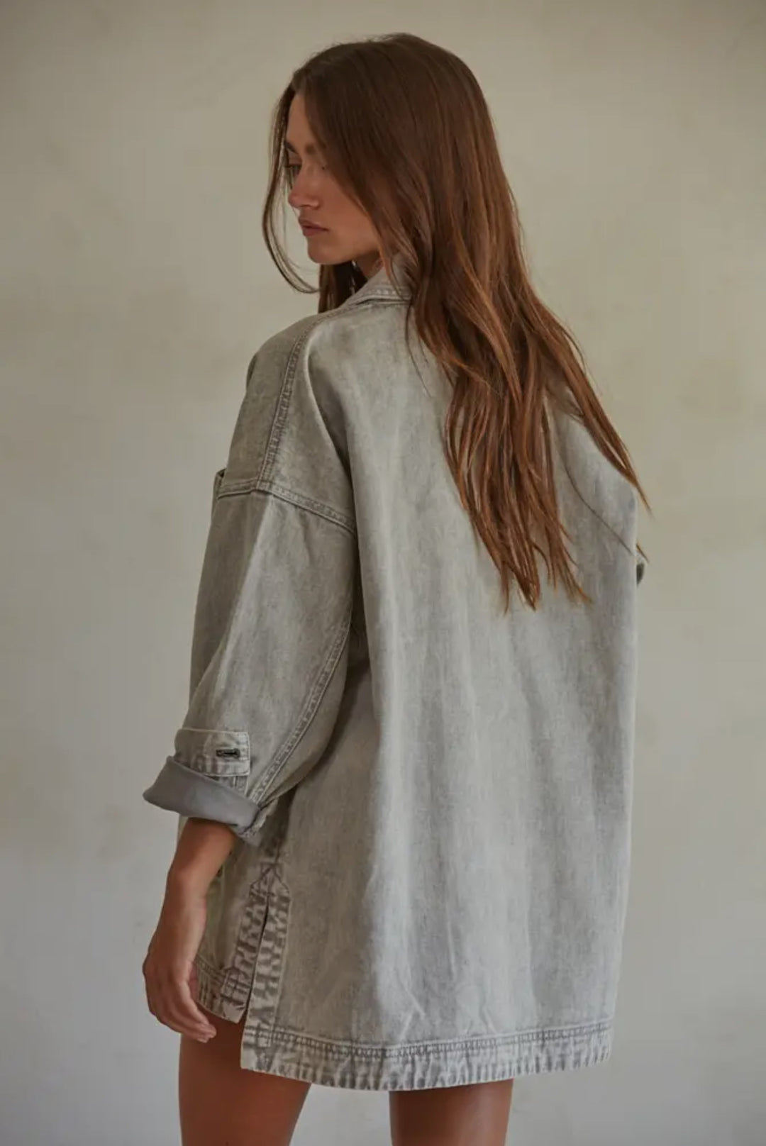 Denim Washed Grey Jacket