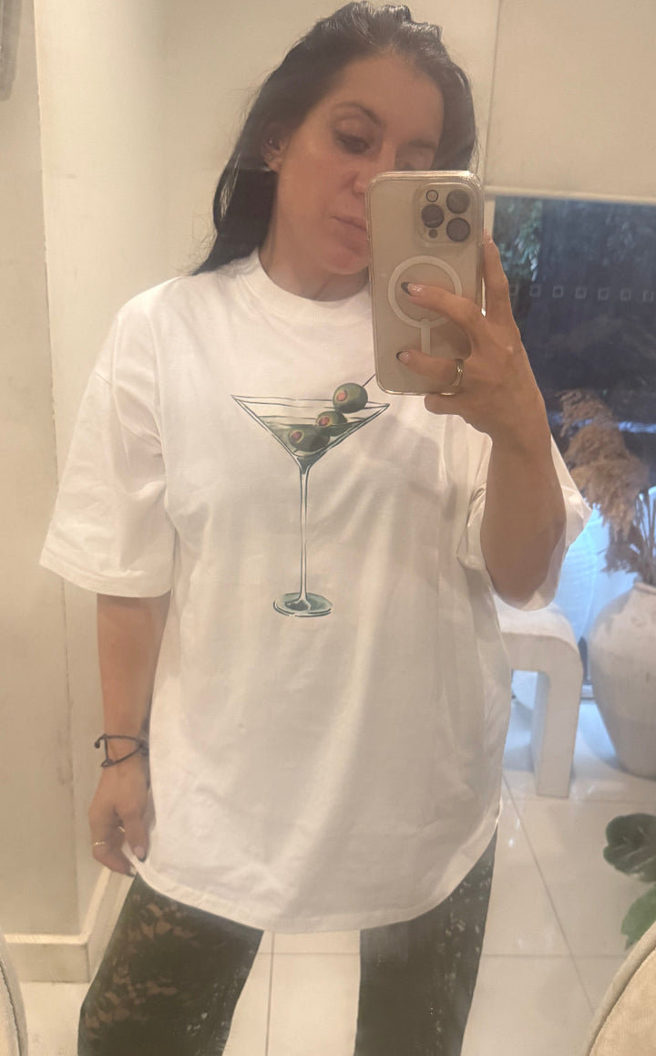 Olive Boxy Tee