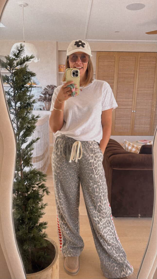 Chloe Love OG Light Leopard Wash Jogger Pants