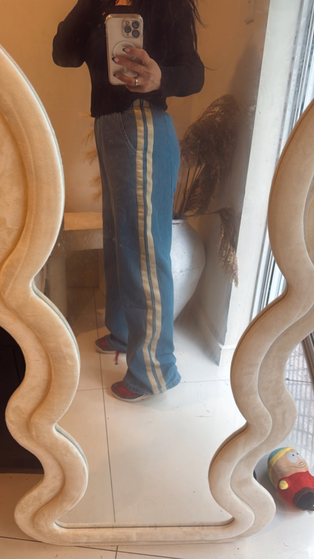Chloe Light Denim Wash Jogger Pants