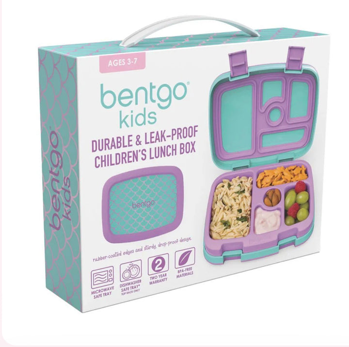 Bentgo | Kids Prints Leak-proof | Bento Lunchbox Mermaid Scales