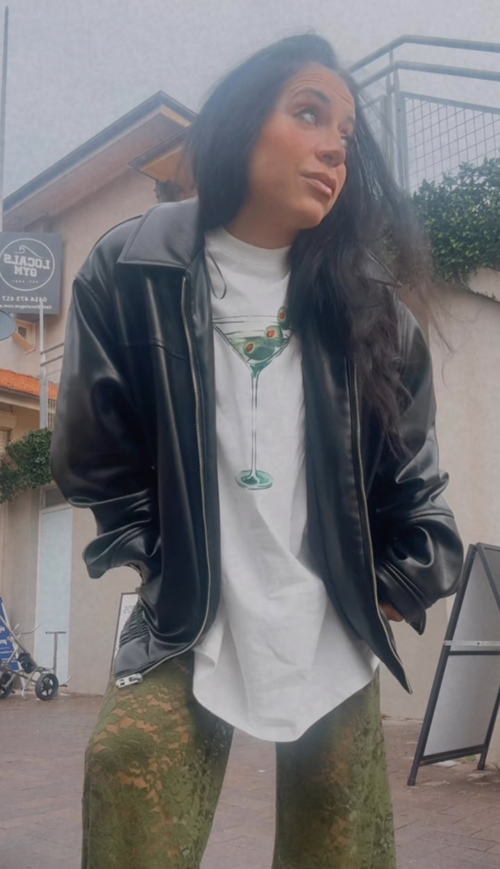 Olive Boxy Tee