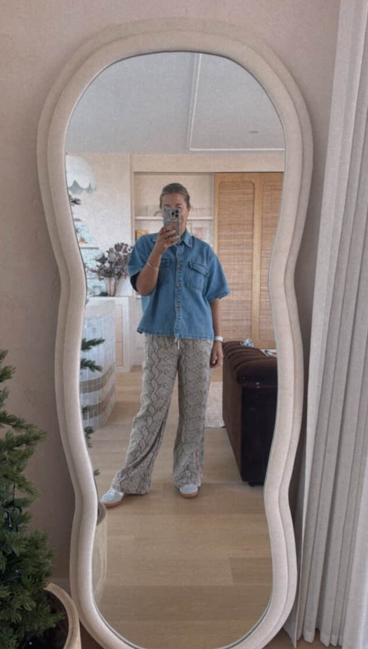 Chloe Light Snake Wash Jogger Pants
