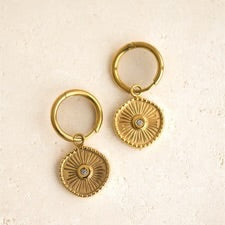 Eyesha Earrings Indigo and Wolfe