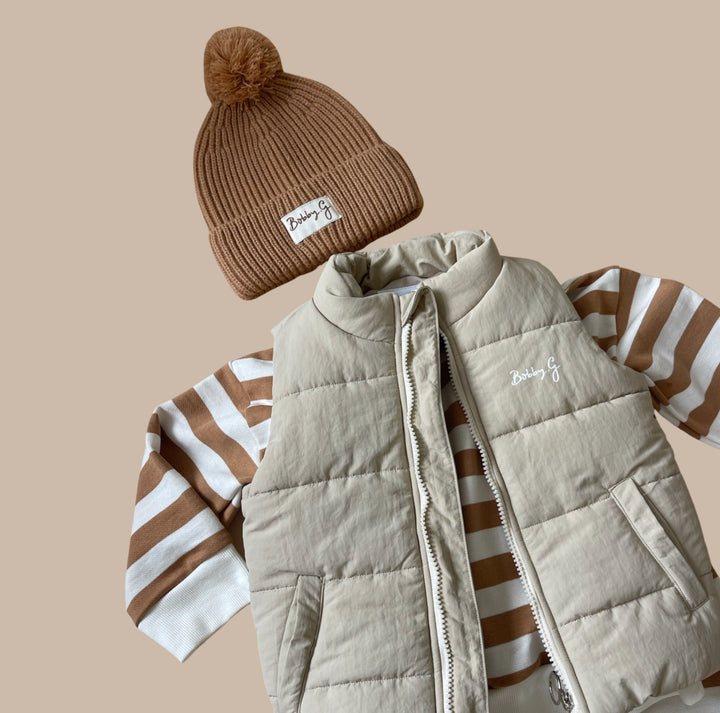 Camden Pullover  - Biscoff Stripe - Bobby G