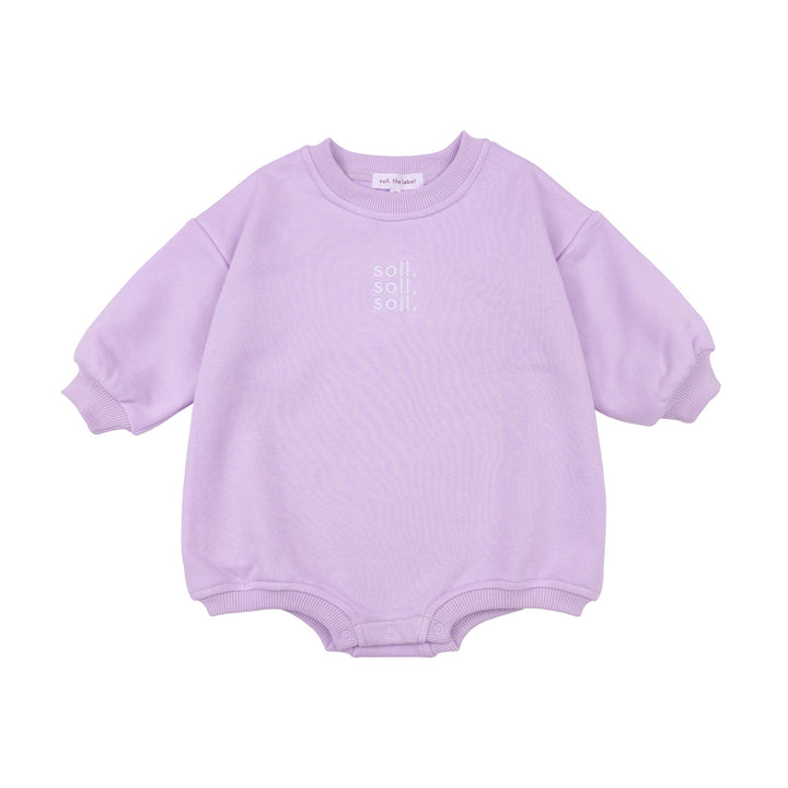 Kids French Terry Onsie- Lilac