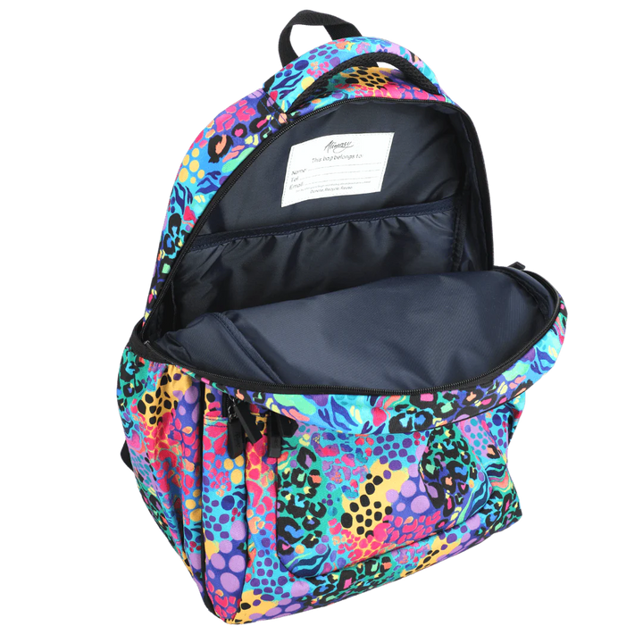 ELECTRIC LEOPARD LARGE SCHOOL BACKPACK - Alimasy