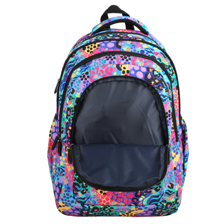 ELECTRIC LEOPARD LARGE SCHOOL BACKPACK - Alimasy