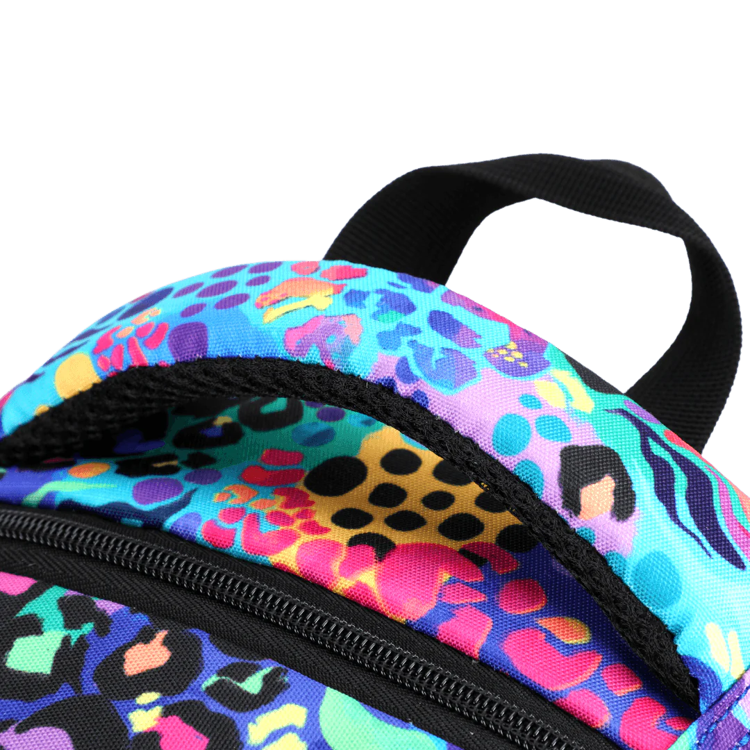 ELECTRIC LEOPARD LARGE SCHOOL BACKPACK - Alimasy