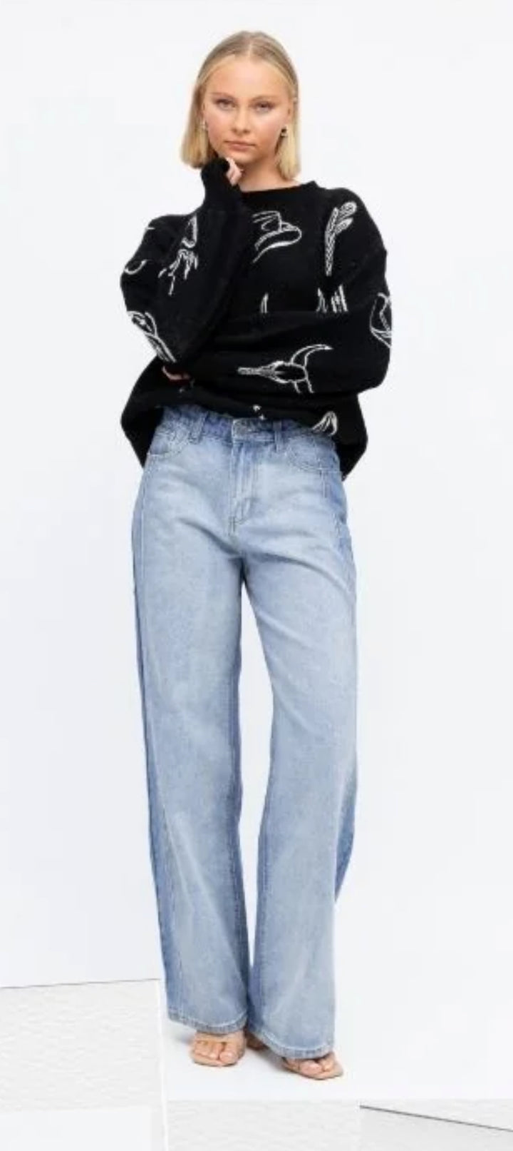 Two Toned Barrel Jeans - Paperheart