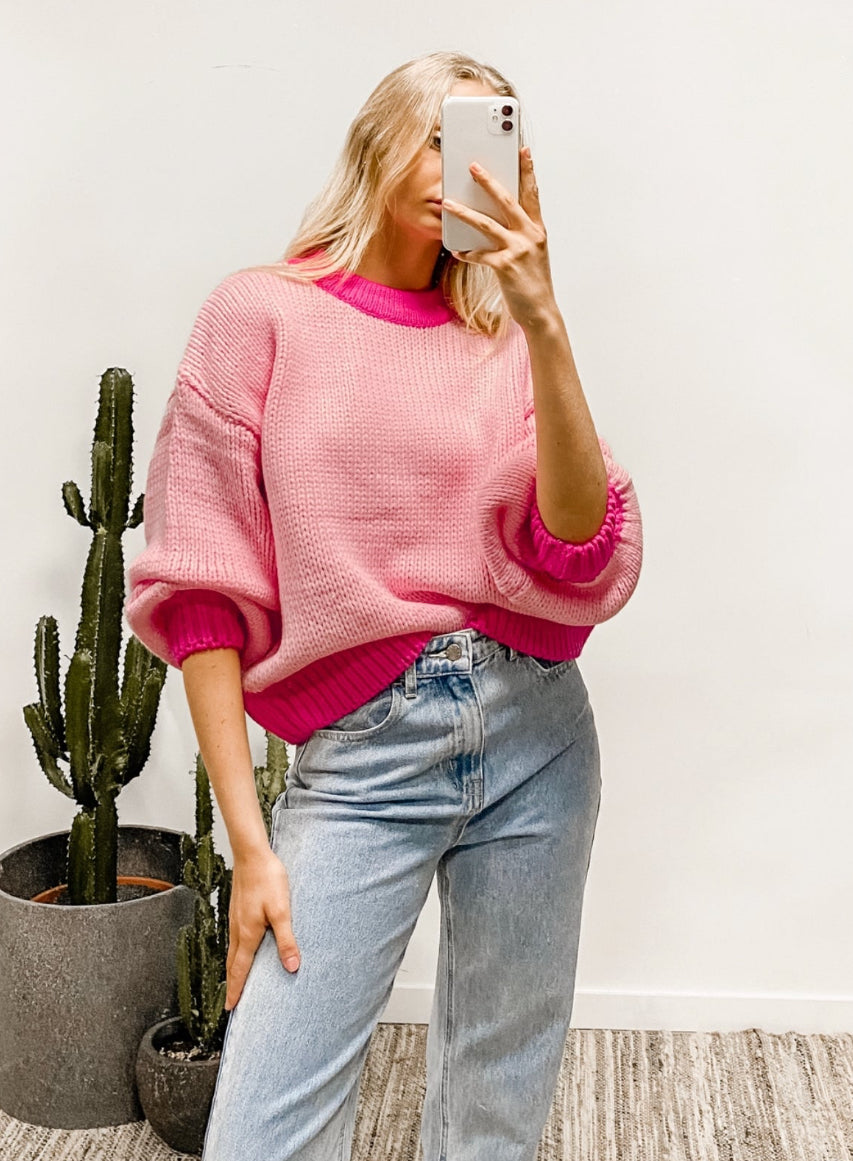 Pink Floss Knit
