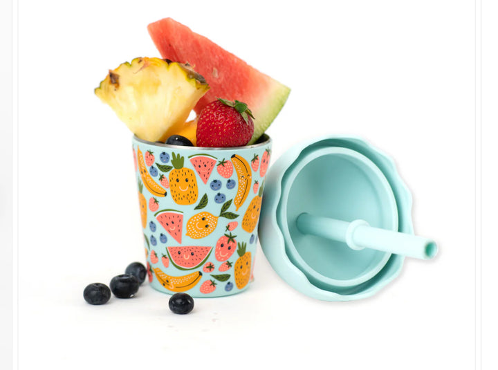 Happy Fruits Mini Smoothie Cup and Straw 200ml