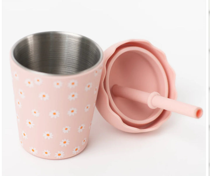 Daisy Mini Smoothie Cup and Straw 200ml ml