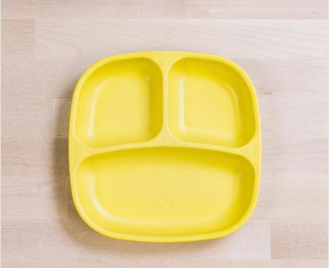 Re-Play Divided Plate  - Yellow