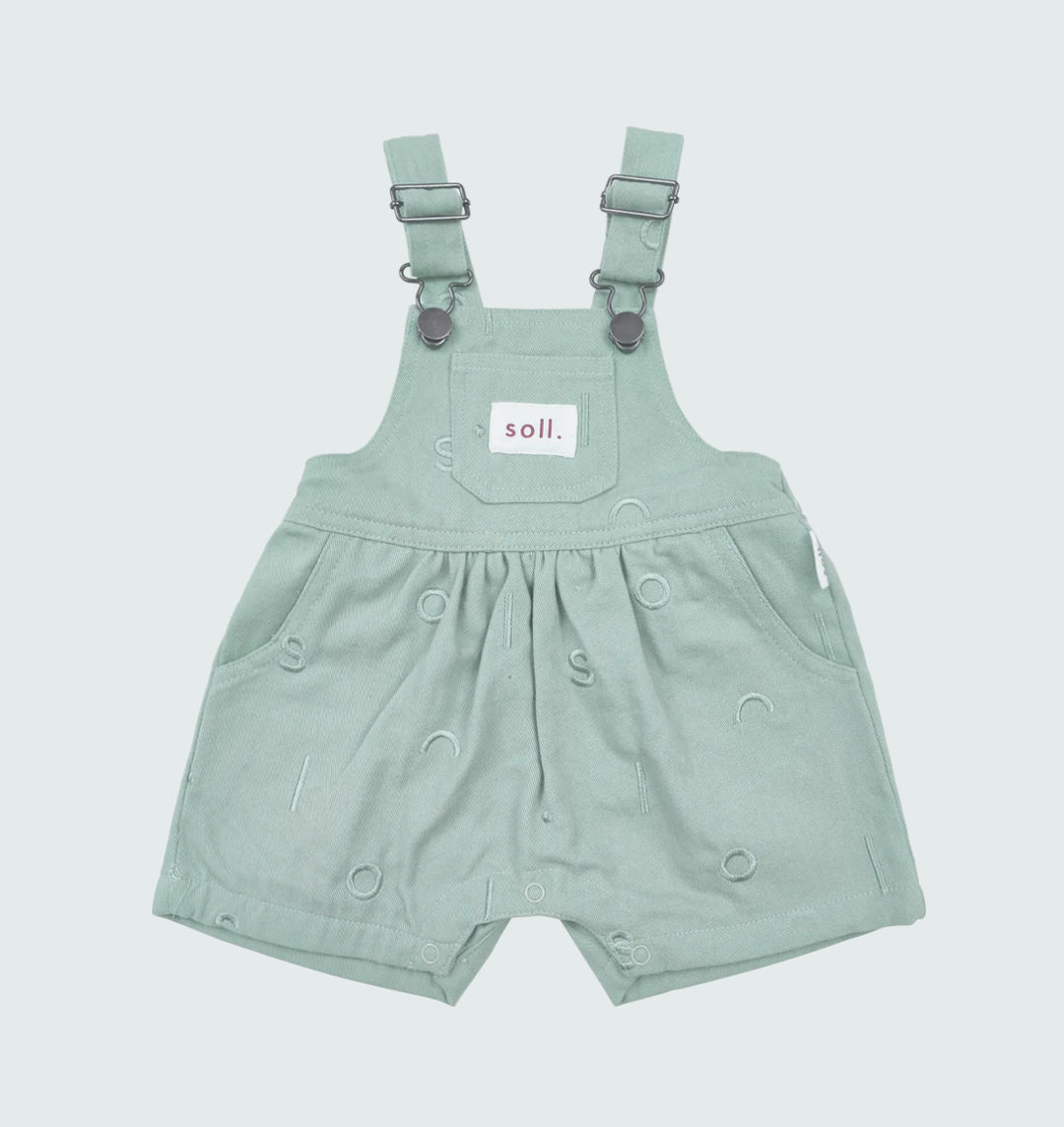 Soll Pattern Short Overall - Sage