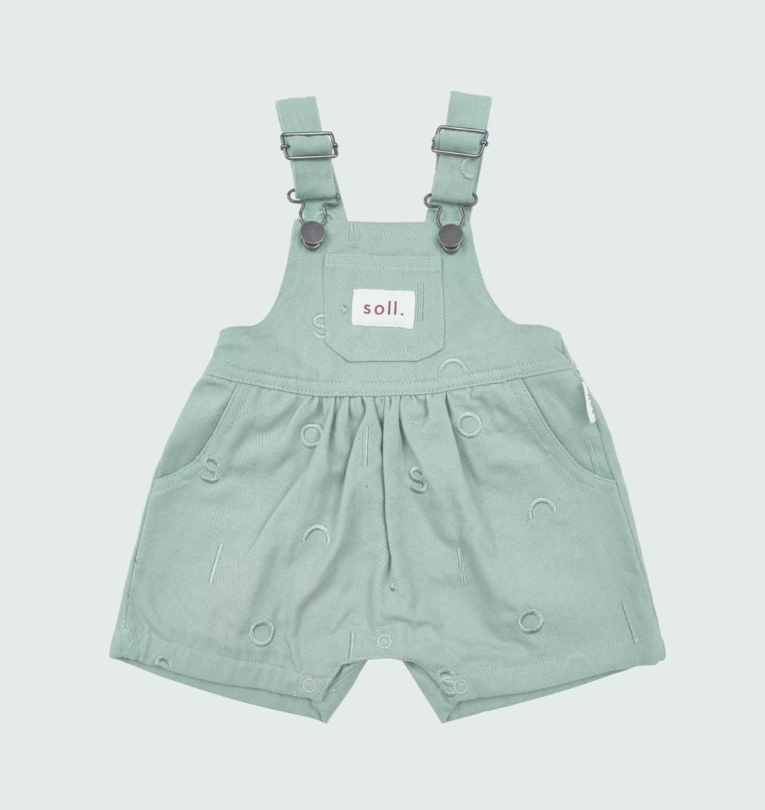 Soll Pattern Short Overall - Sage