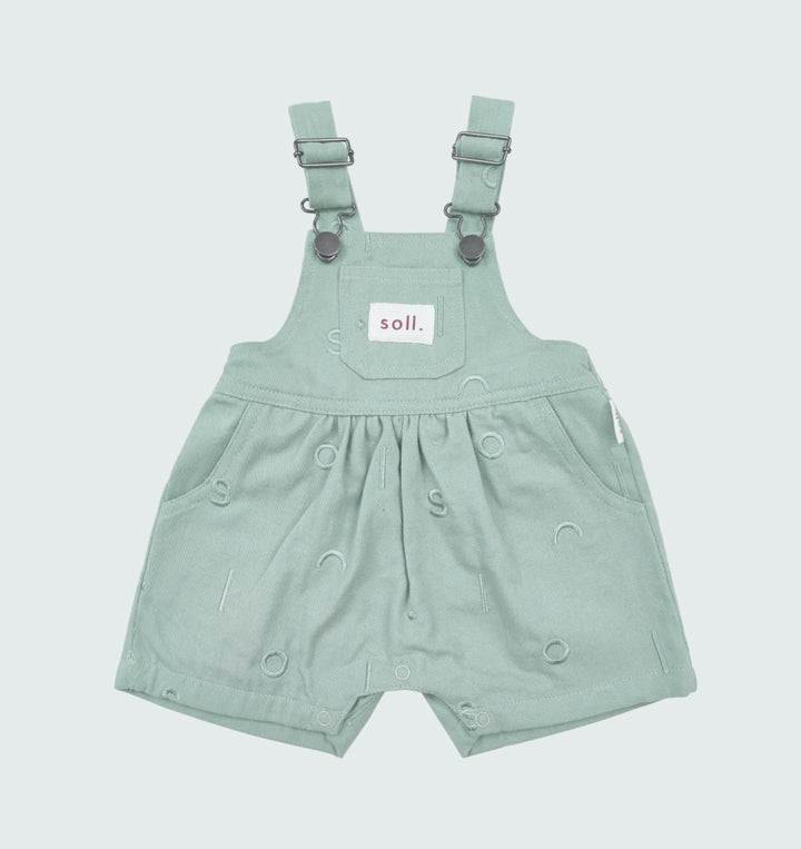 Soll Pattern Short Overall - Sage