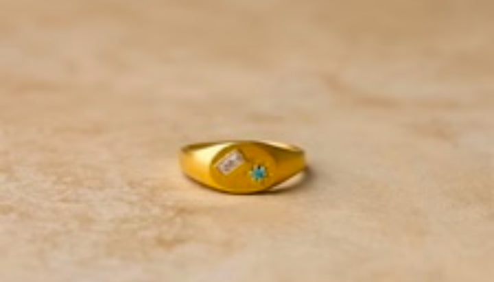 Lea Ring Indigo and Wolfe