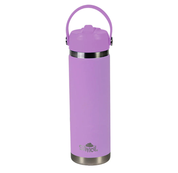 Big Insulated Water Bottle 650ml - Lilac Spencil