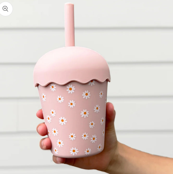 Daisy Mini Smoothie Cup and Straw 200ml ml