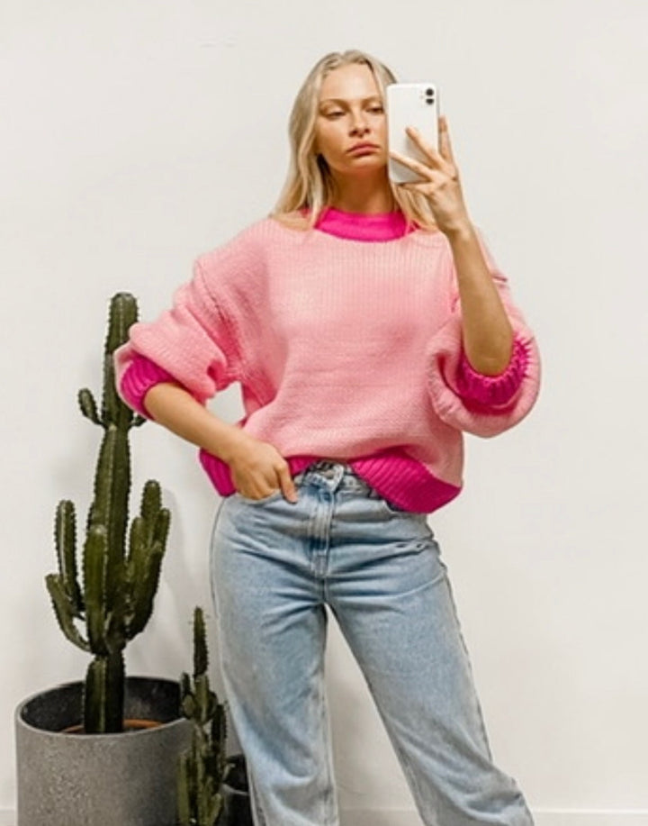 Pink Floss Knit