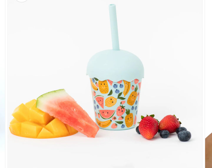 Happy Fruits Mini Smoothie Cup and Straw 200ml