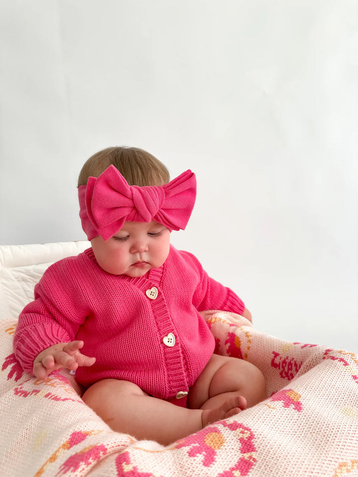 CARDIGAN RASPBERRY ZIGGY LOU