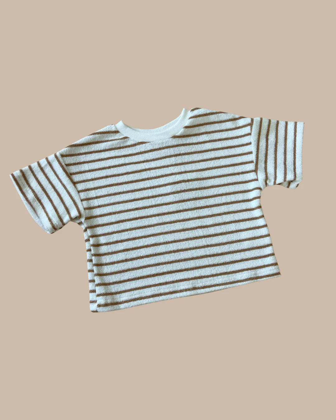 Oversized Tee - Caramel Stripes - Bobby G
