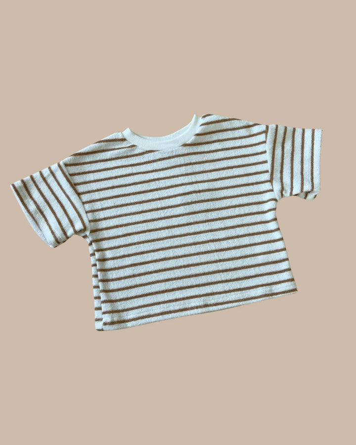 Oversized Tee - Caramel Stripes - Bobby G