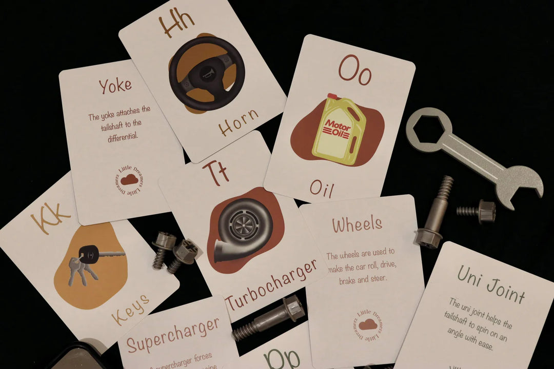 Little Mechanics ABC Flashcards