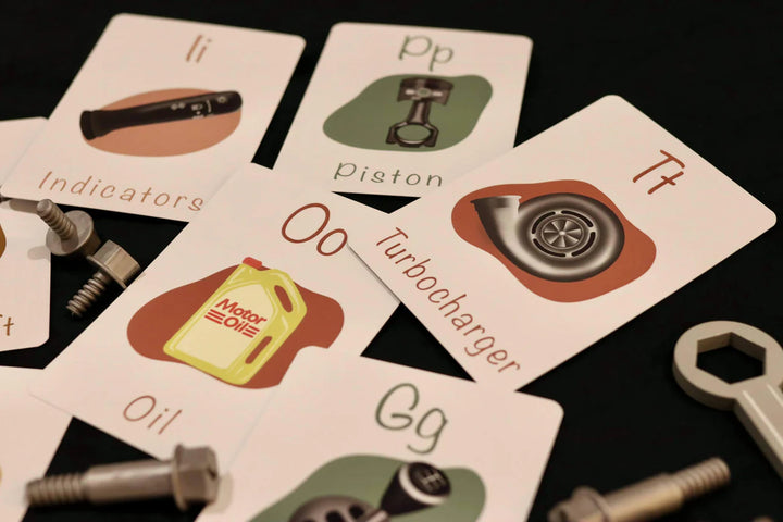 Little Mechanics ABC Flashcards