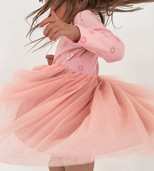 Ribbed Long Sleeve Tutu -Pink Soll The Label