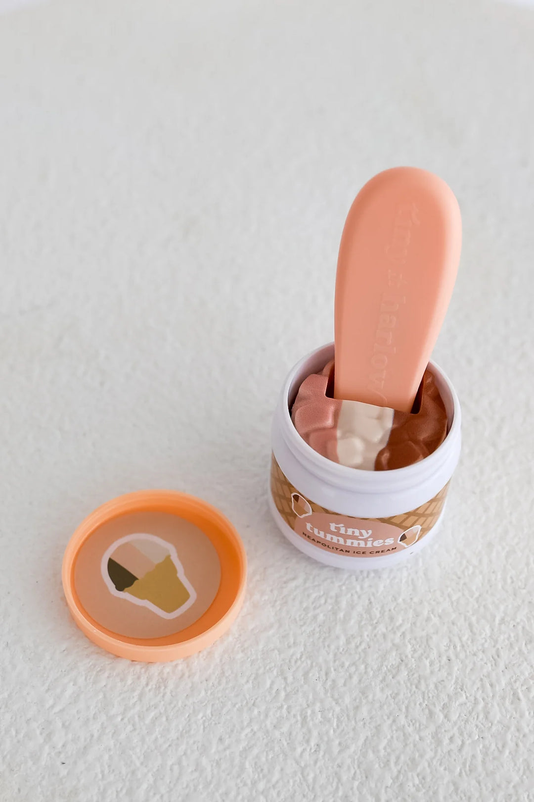 tiny tummies food jar and spoon set – neapolitan ice cream