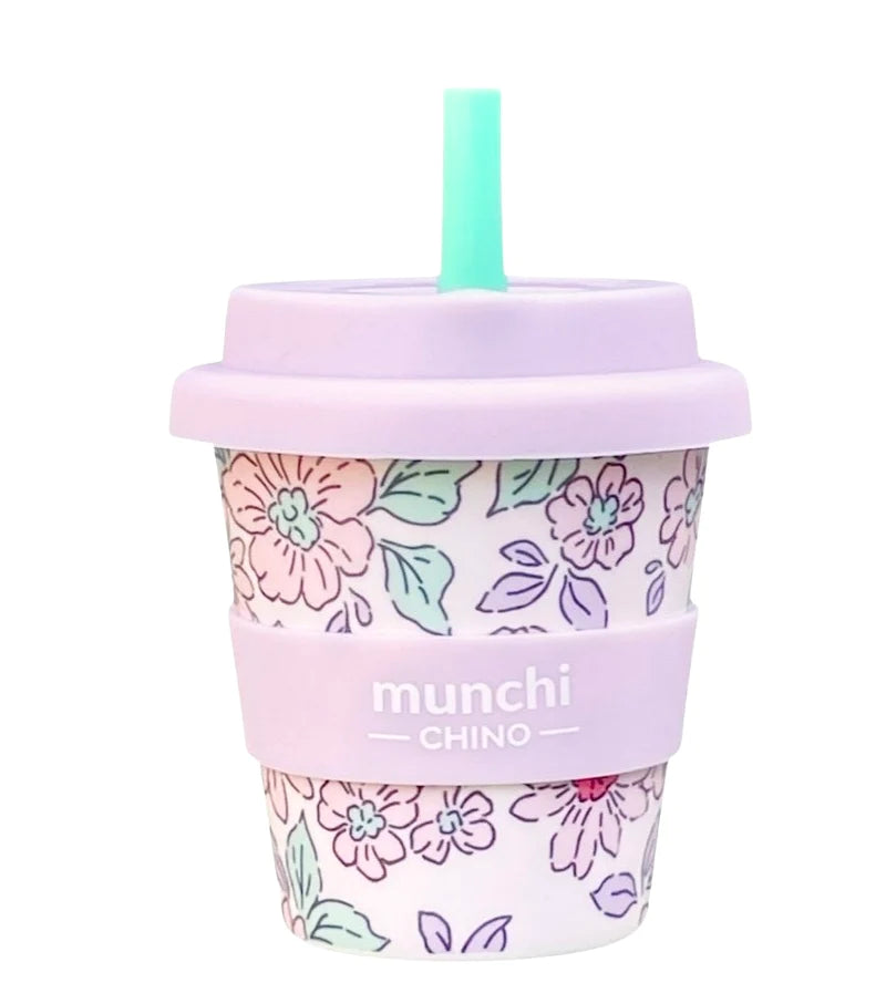LILY BABYCHINO CUP - STRAW INCLUDED (MAUVE )