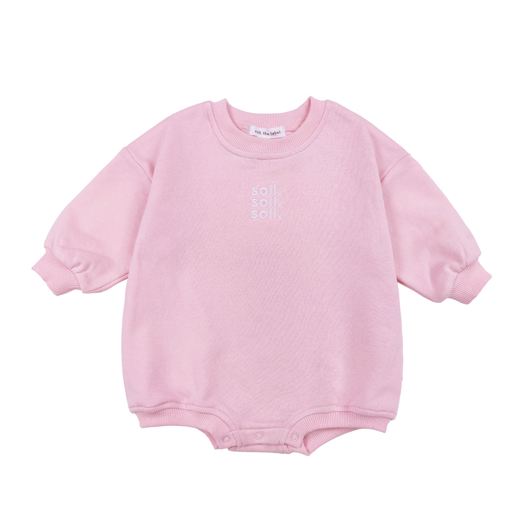 Kids French Terry Onsie- Pink