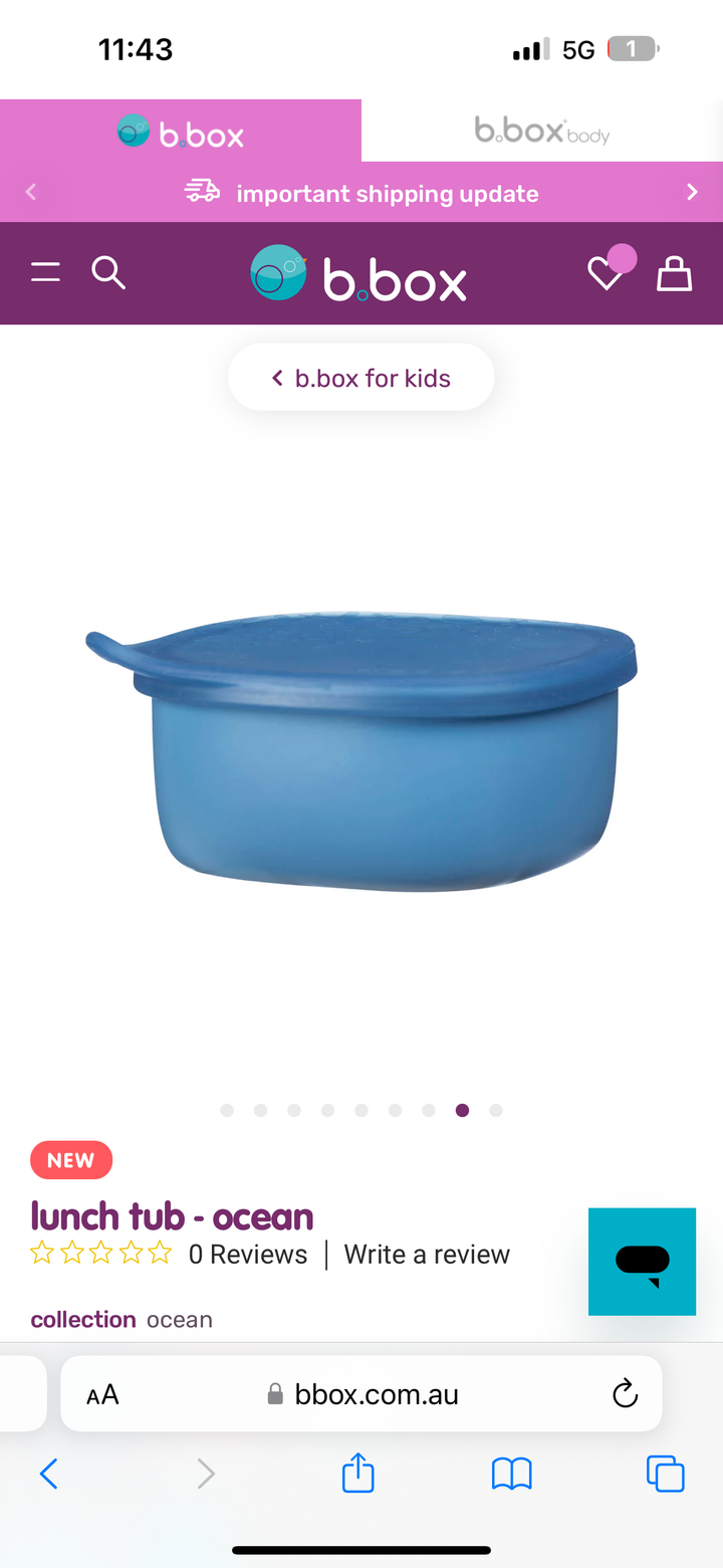 BBOX lunch tub - Ocean (Dec delivery)