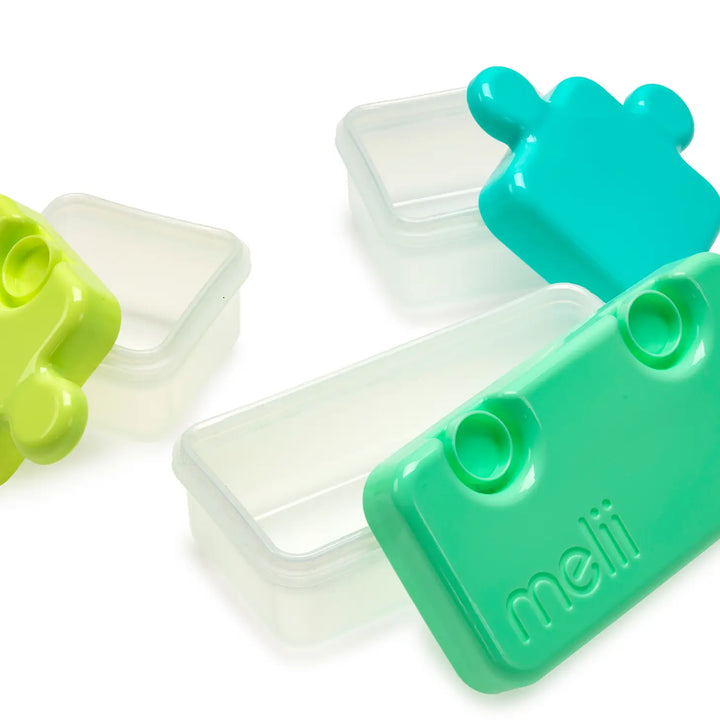 Puzzle Bento Box Food Storage Container For Kids, Bpa-Free - Mint