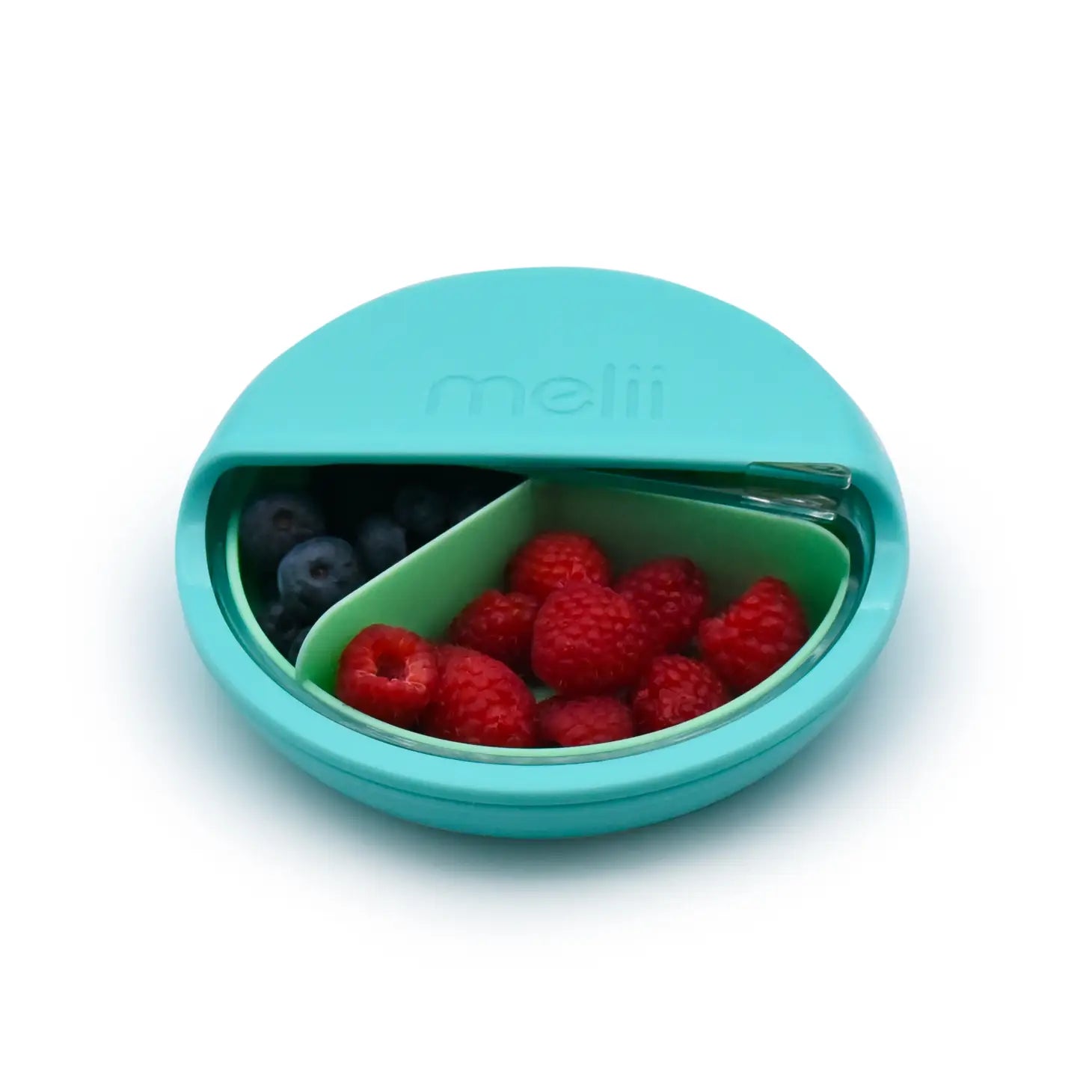 Spin Snack Container, Food Storage For Kids, 3 Compartments - Blue ...