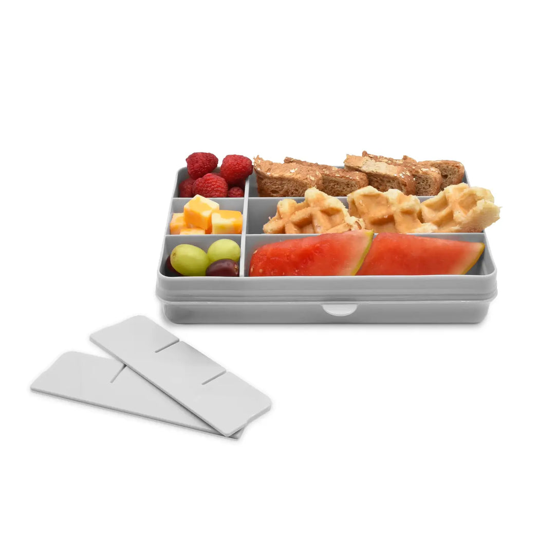 Snackle Box, Divided Snack Container with 12 Compartments - Grey – Jelly Tot