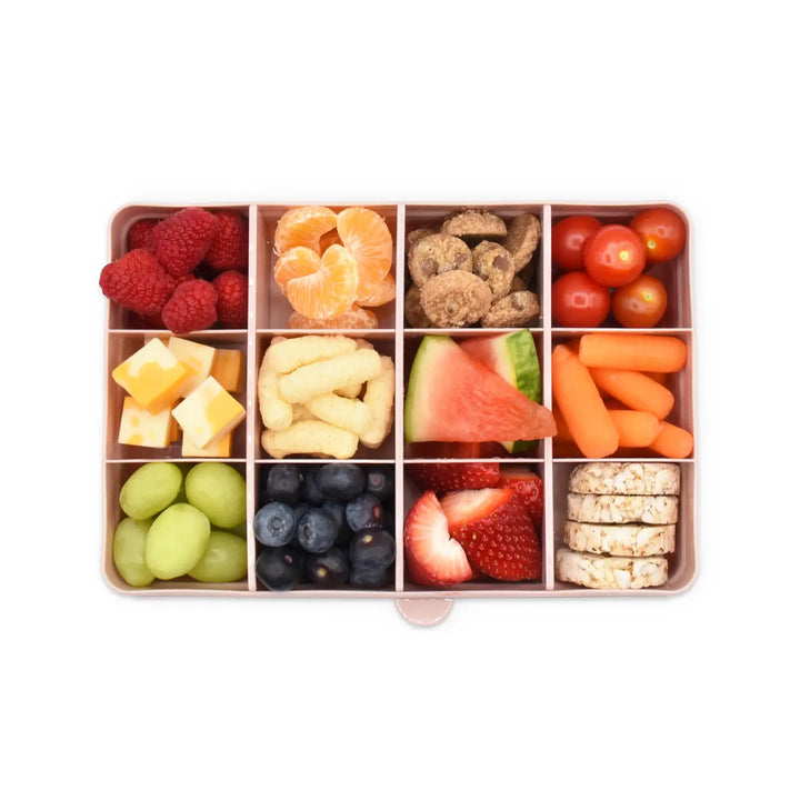 Snackle Box, Divided Snack Container with 12 Compartments - Pink
