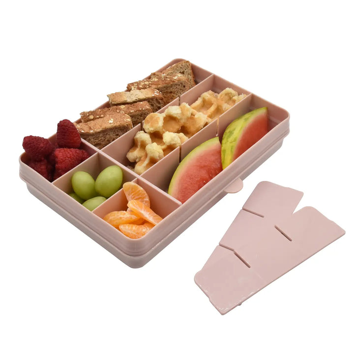 Snackle Box, Divided Snack Container with 12 Compartments - Pink