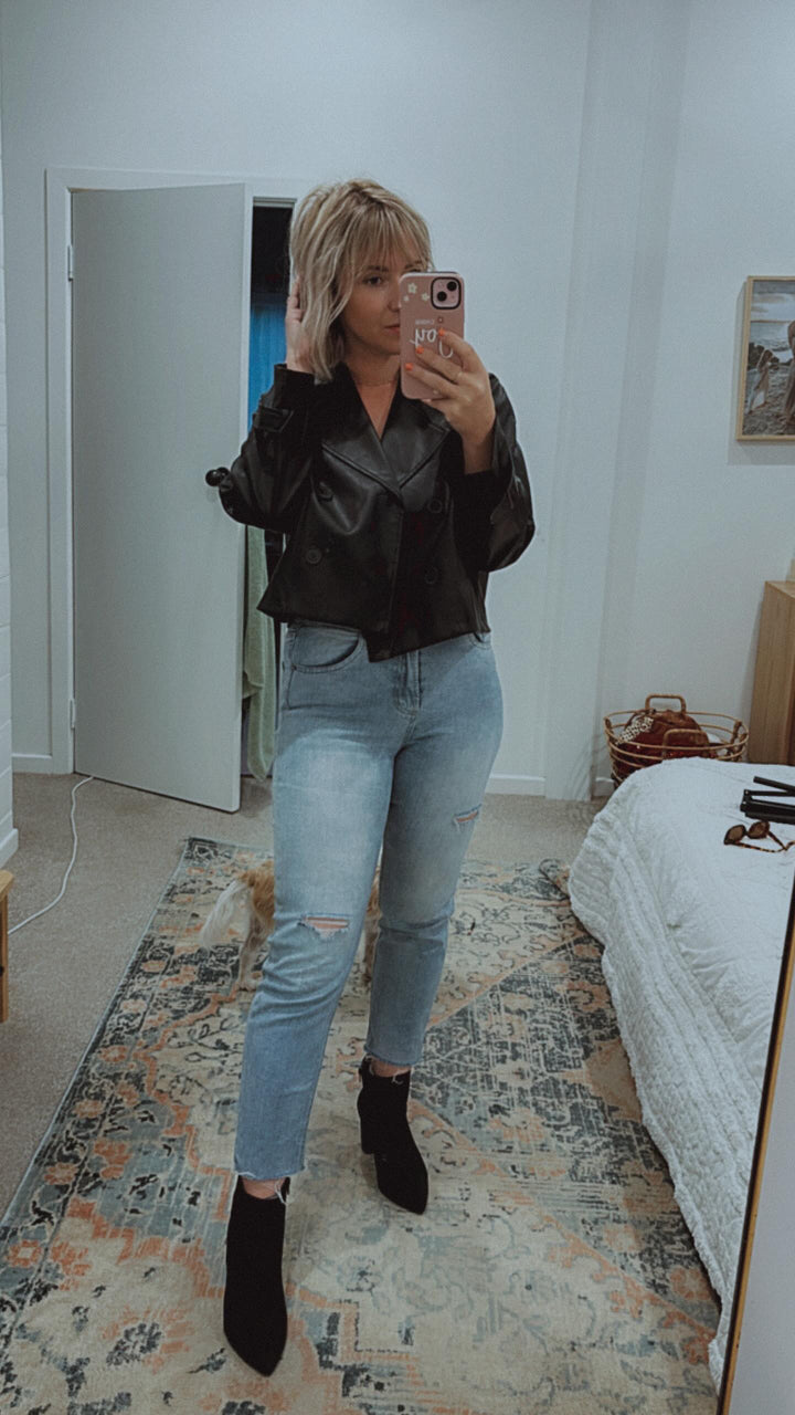 Tina Cropped Trench