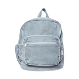 Corduroy Backpack - Light Blue Pink Soll The Label